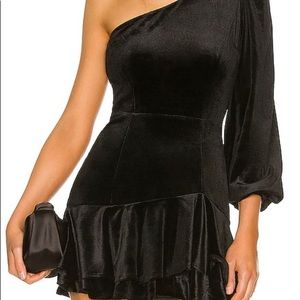 Dory Dress in Black Velvet